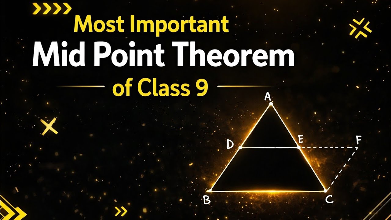 Mid Point Theorem - Quadrilateral |Class 9 Maths|