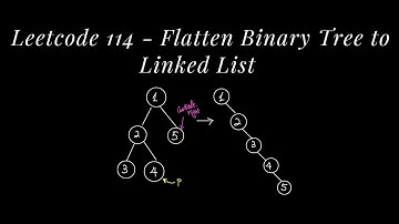 Leetcode 114 - Flatten Binary Tree to a Linked List.