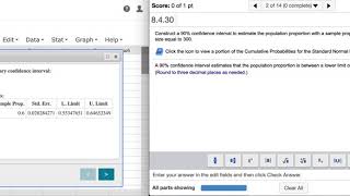 Proportion Stats - One Sample - CI