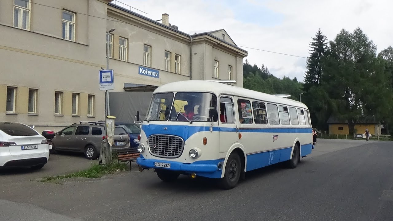 Historickým autobusem Jelcz 041 na Jizerku 16.8.2025