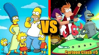 The Simpsons VS Futurama - Which Do I Think Is Better? - Cartoon Clash #5