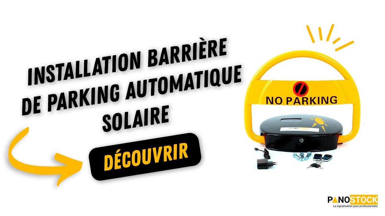 Barrière de parking autonome relevable par télécommande FLOPARK - Parking