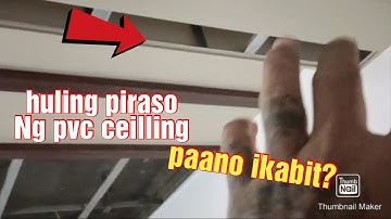 ganito kadali Ang pagkakabit Ng huling piraso Ng pvc ceilling kahit spandrell #julyemz
