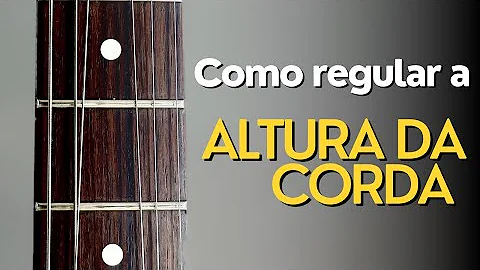 Como baixar as cordas de uma guitarra?