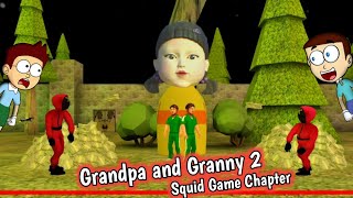 Grandpa and Granny 2 Nights Hunter in Squid Game Chapter | Shiva and Kanzo Gameplay screenshot 3