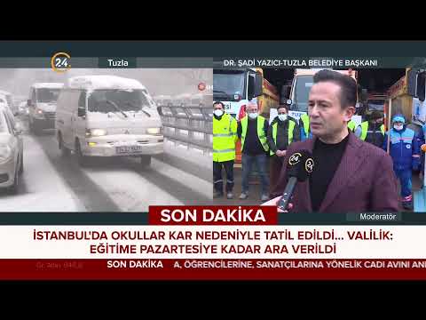 📡 İstanbul’da beklenen kar yağışı öncesi aldığımız önlemleri Başkan @drsadiyazici 24 TV’de anlatıyor