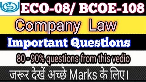 ECO-08 || BCOE-108 || ECO-08/ BCOE-018 important questions || eco-08 important questions by Sonali