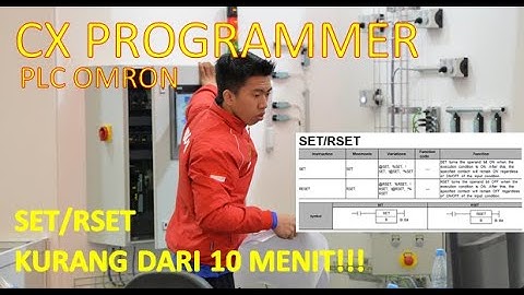 Belajar instruksi SET RESET Belajar instruksi SET RSET CX PROGRAMMER PLC OMRON