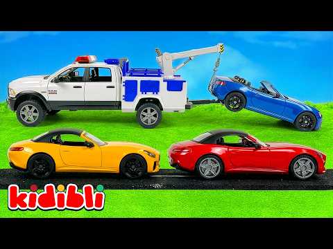 The toy car needs to be repaired! 🚘👨‍🔧 Car Garage | Cars for Toddlers | Cartoon for Kids | Kidibli