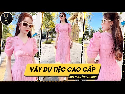 Video Váy Dự Tiệc Màu Hồng Thiết Kế Cao Cấp ???? Xuân Quỳnh... - youtube
