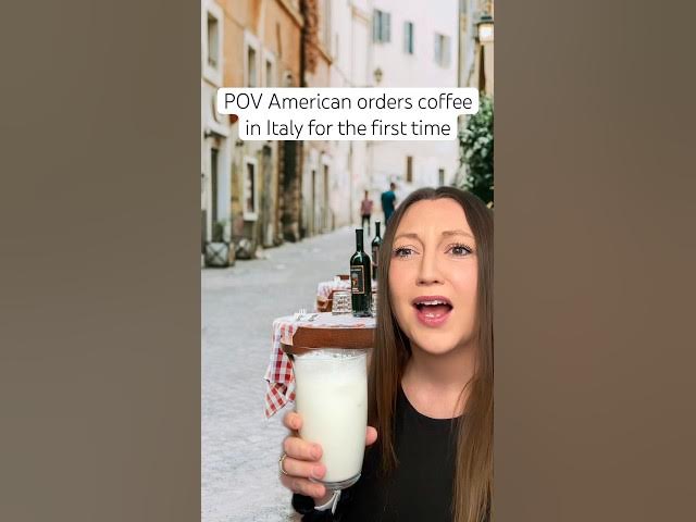American orders coffee in Italy w/ @fabriziovmoroni #usa #american #italy #cultureshock #coffee