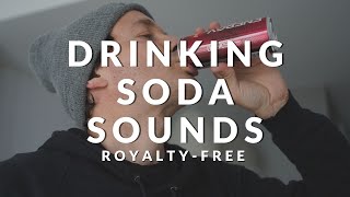 Gulping Sound Effects Drinking Cola And Open Can Resimi