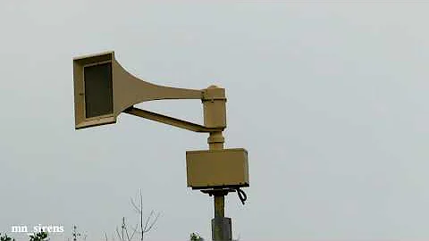 Federal Signal Thunderbolt 1000AT Siren Test - Alert - Estherville, Iowa