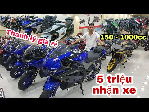 Video Thanh Lý Toàn Bộ Motor Giá Rẻ Kawasaki Honda Yamaha... - youtube
