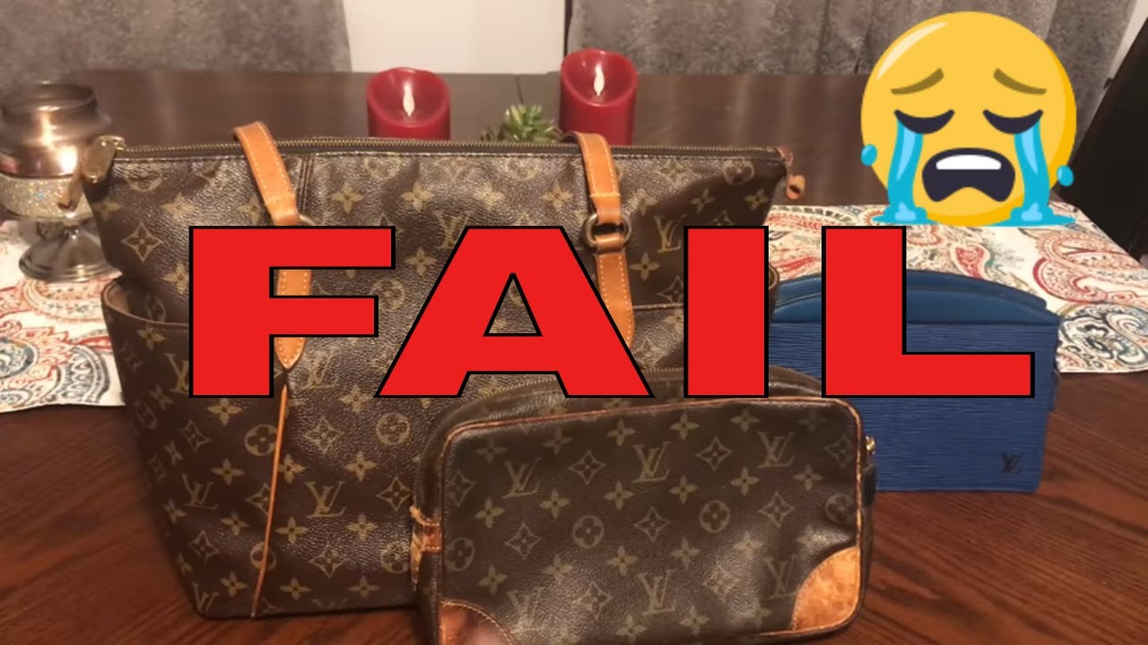 Restoring / Repairing Louis Vuitton Bags. FAIL or Drama Queen? Small Designer Haul - YouTube