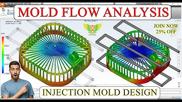 MOLD FLOW ANALYSIS TUTORIAL 🔥 Plastic mold flow in Autodesk  #moldex3d #moldflow #moldflowadvisor