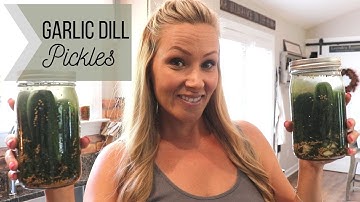 Garlic Dill Pickles || Easy, No Canning! || Refrigerator Pickles