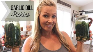 Garlic Dill Pickles || Easy, No Canning! || Refrigerator Pickles