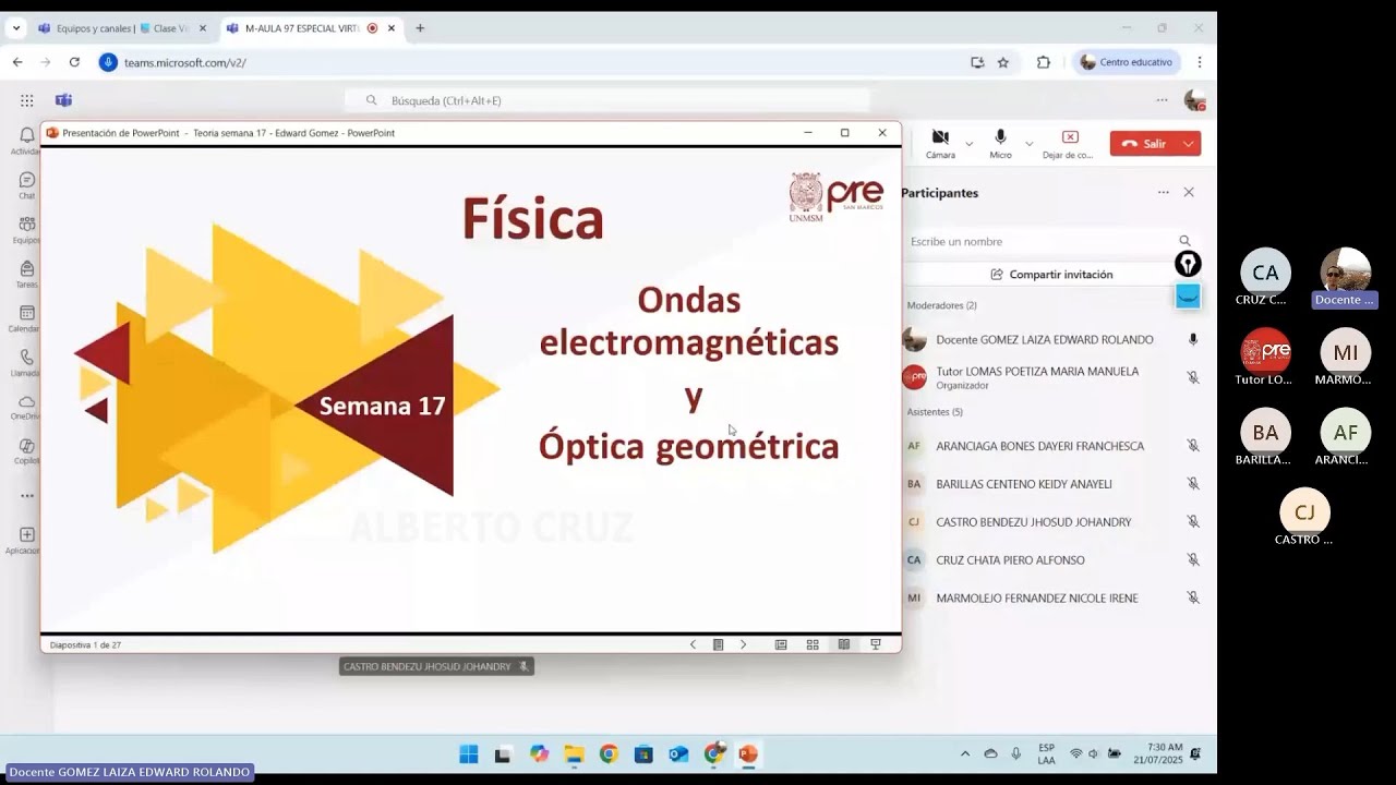 Física - Semana 17 - Pre San Marcos Ciclo 2025-I (Nuevo Ciclo)
