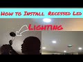 Recessed Lighting Install With No Attic or Prior Wiring. #electrical #electrician #led #diy