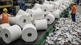 From Waste Paper to Soft Toilet Paper | Complete Factory Process)