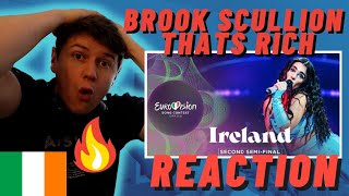 IRISH MAN REACTS TO Brooke - That’s Rich - LIVE - Ireland 🇮🇪 - Second Semi-Final - Eurovision 2022