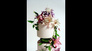 How to make a gum paste Clematis flower using Wisteria SugarArt veiners