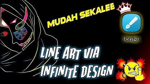 cara membuat line art infinite design dengan mudah| Tutorial Infinite Design part #1