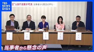 LGBT理解増進法案が衆院内閣委で可決 「全ての国民の安心に留意する」新たな条文に当事者からは懸念の声も…【news23】｜TBS NEWS DIG