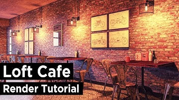 3dsMax Loft Cafe Tutorial (Corona Render)