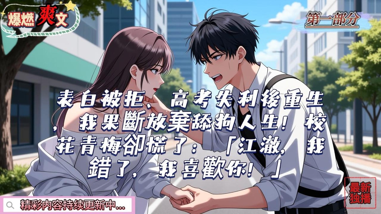 表白被拒、高考失利後重生，我果斷放棄舔狗人生！校花青梅卻慌了：「江澈，我錯了，我喜歡你！」