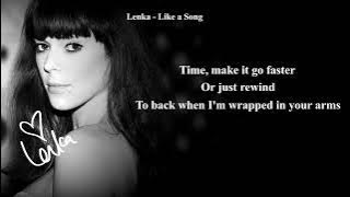 Lenka - Like a Song (Lyrics)