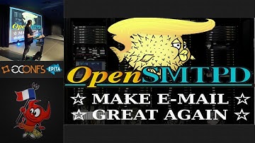 OpenSMTPD, current state of affairs, by Gilles Chehade (EuroBSDcon 2017)