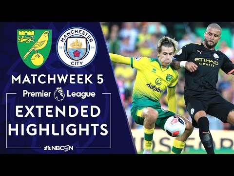 Norwich City v. Manchester City | PREMIER LEAGUE HIGHLIGHTS | 9/14/19 | NBC Sports