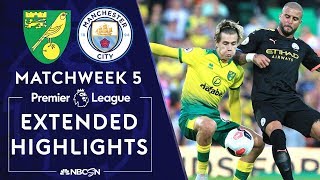 Norwich City v. Manchester City | PREMIER LEAGUE HIGHLIGHTS | 9/14/19 | NBC Sports