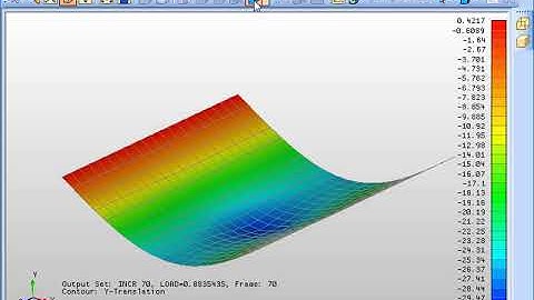 Nastran In-CAD: Post-buckling analysis - simulace ztráty stability