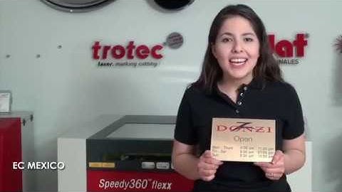 Tutorial: Creating signs with Trotec materials