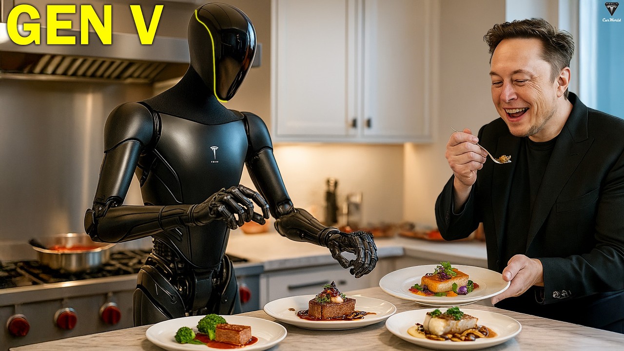 Exciting News: Tesla Unveils Gen 4 & Gen 5 Bots with Stunning New Features – Hands, Batteries, and Faces That Amaze! – Video Exciting News: Tesla Unveils Gen 4 & Gen 5 Bots with Stunning New Features – Hands, Batteries, and Faces That Amaze! – Video