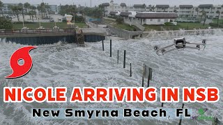 Drone Views of New Smyrna Beach As Hurricane Nicole Arrives by EyeAerial 8,977 views 1 year ago 2 minutes, 22 seconds