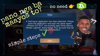 Third Party Application has been detected? Banned ml acount? Then Watch this🔥