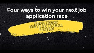Four ways to win your next job application race
