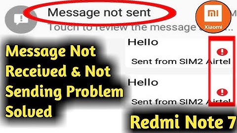 Redmi Note 7, 8 Pro Message Not Receiving & Sending Problem Solved
