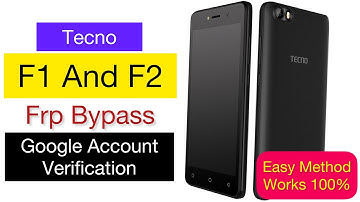 Tecno F1 Frp bypass || Remove Google Account Verification Lock EASILY || 100% working ✅✅✅