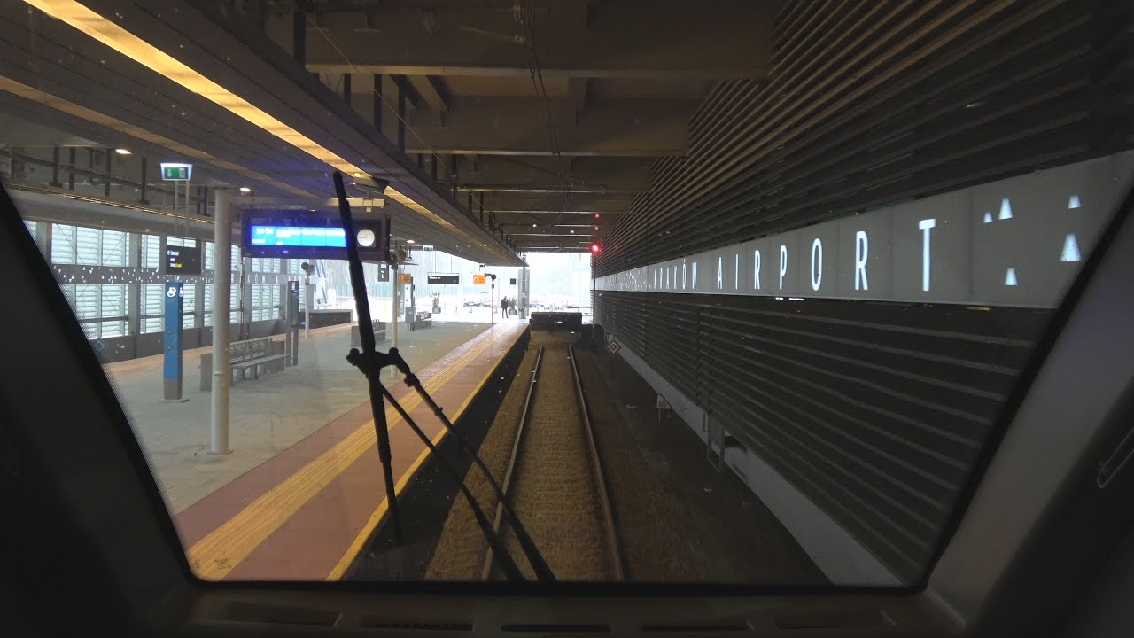 4K Cabview EN77-003 Wieliczka Rynek-Kopalnia  - Kraków Lotnisko/Airport + sound  - 18.02.2017