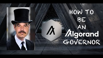How to be an ALGORAND Governor!! QUICKLY / Algo Crypto Staking & MORE