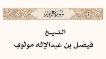 ✨️🤍سورة الروم كاملة || الشيخ فيصل مولوي🤍✨️