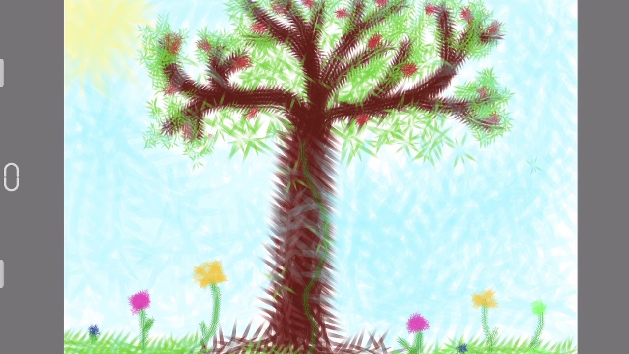 Only painting with ONE BRUSH CHALLENGE!! Digital Art Challenge ...
