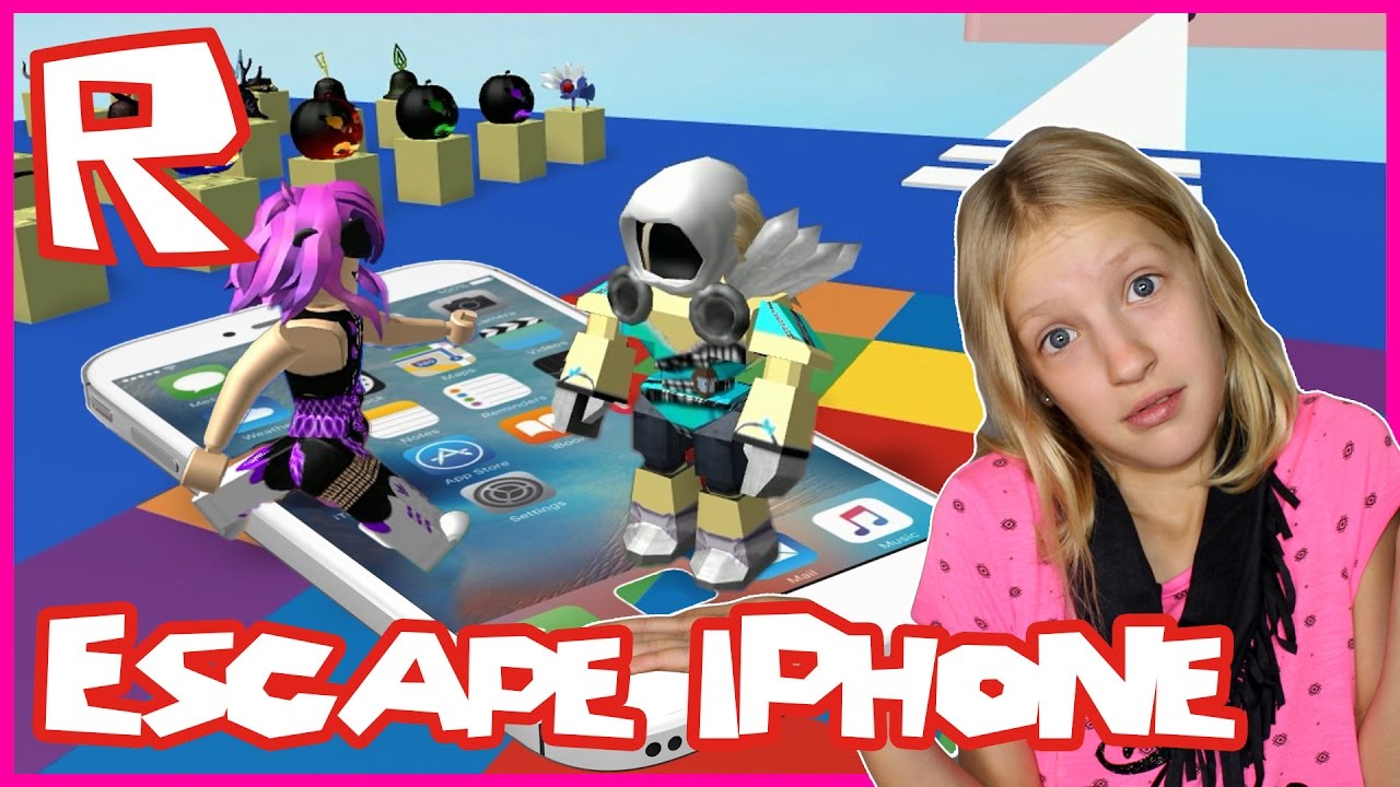 Escape The Iphone Obby In Roblox Youtube - youtube sis vs bro roblox obbys together