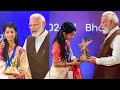I met prime minister modi  national creators award day vlog  maithili thakur