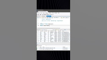 How to Find A Specific Department Data In MYSQL | #07 | #MYSQL #SQL #mysql #sql  #shorts